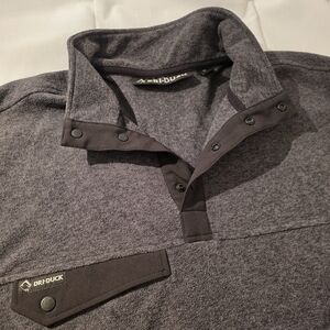 Dri Duck Denali Charcoal Gray Quarter-Snap Fleece Pullover. Sz Xl